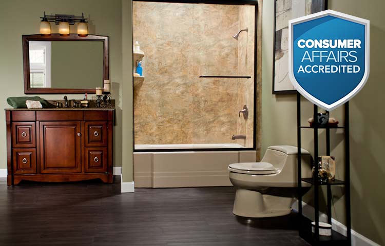 We offer beautiful, affordable bathroom remodels tailored to your home and backed by exceptional customer service.